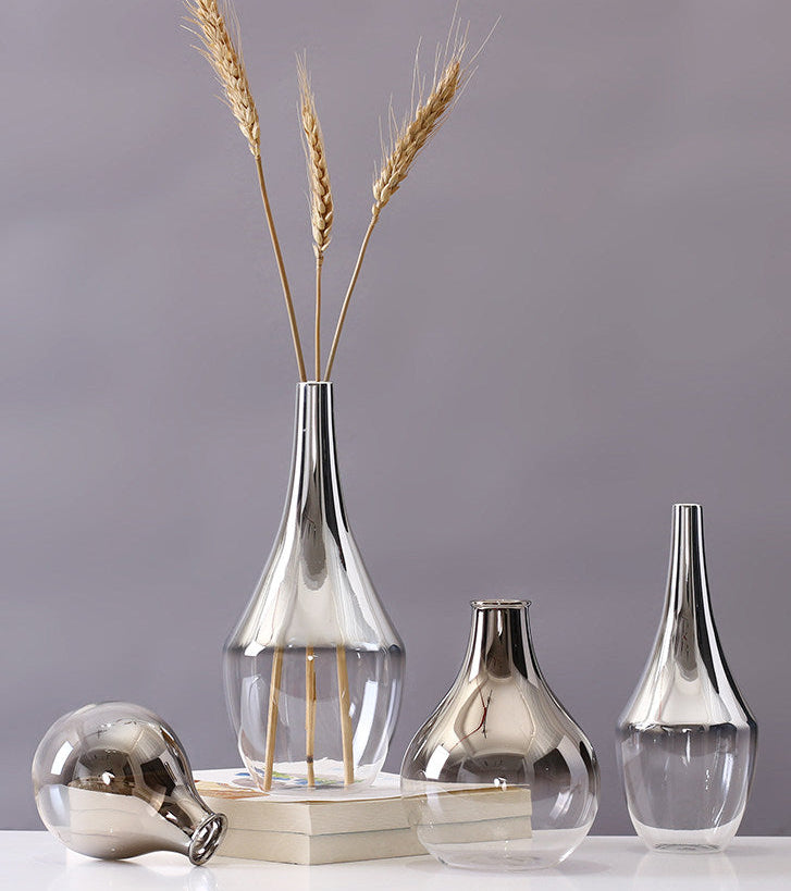Argent Silver Glass Vase, product view 2