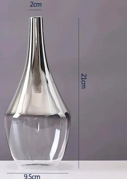 Argent Silver Glass Vase, product view 3