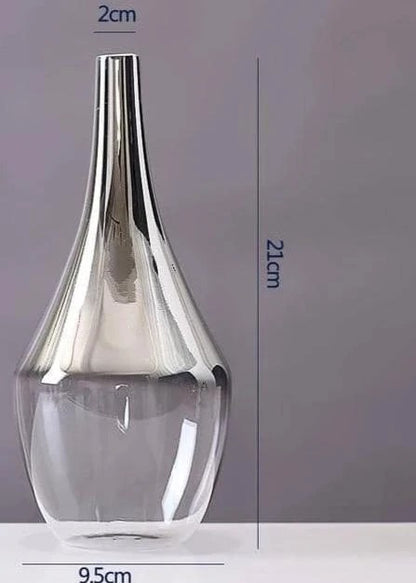 Argent Silver Glass Vase, product view 3