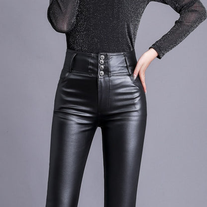 Blackline Zip Skinny Trousers in black