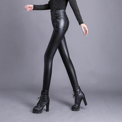 Blackline Zip Skinny Trousers in black