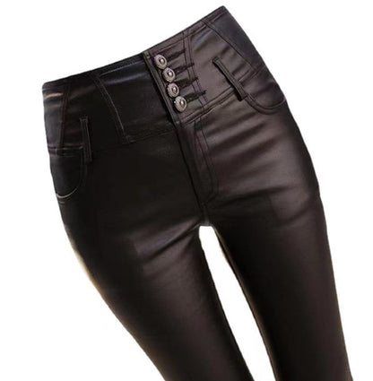 Blackline Zip Skinny Trousers in black