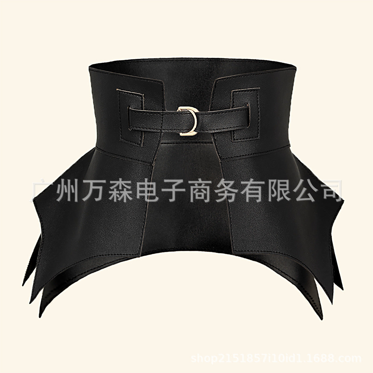 Raven Belted Vintage Midi Skirt front view