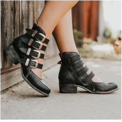 Closed Case Buckle Mary Jane Flats, product view 7