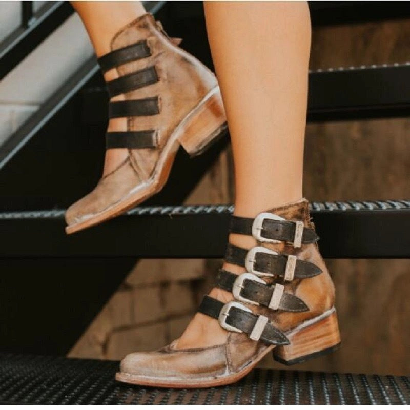 Closed Case Buckle Mary Jane Flats, product view 8