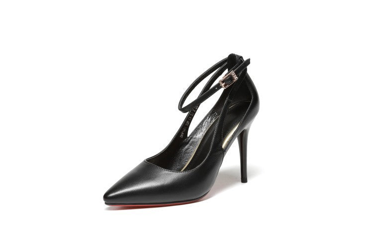 Cut & Run Leather Stiletto Heels, product view 17