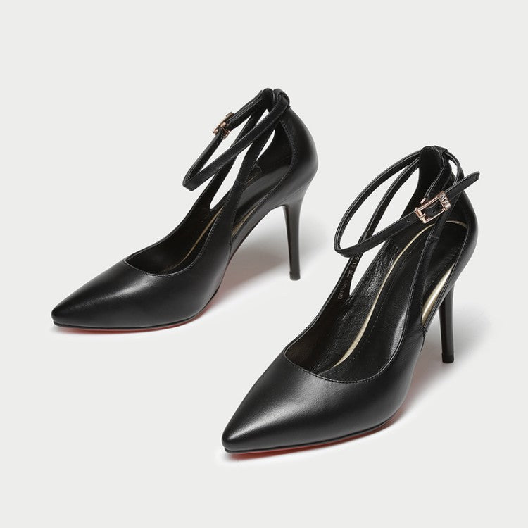 Cut & Run Leather Stiletto Heels, product view 35