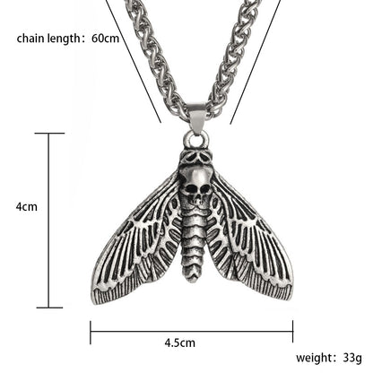 Death's-Head Moth Relic jewelry, skeletal motif detail