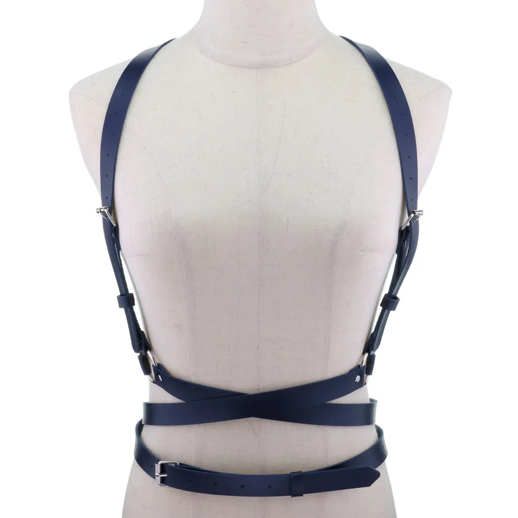 Nocturne Garter Harness white colour view