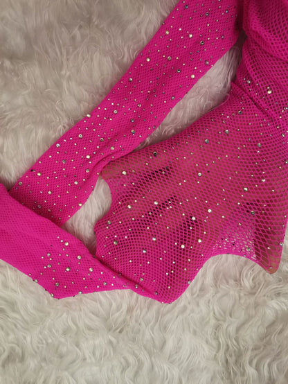 Flashpoint Rhinestone Fishnet Tights, product view 3