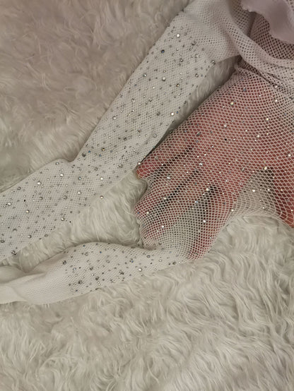 Flashpoint Rhinestone Fishnet Tights, product view 5
