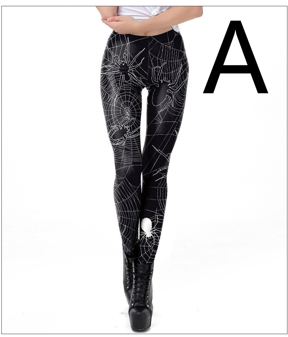 Graveframe skull print leggings, graphic product view
