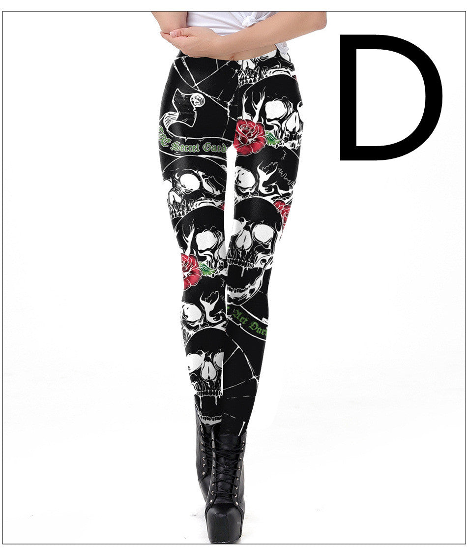 Graveframe skull print leggings, alternate product view