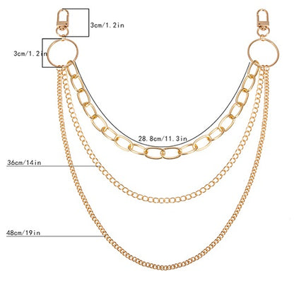 Heavy Metal Chunky Body Chain, product view 1