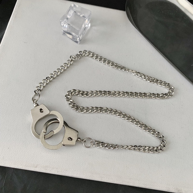 Held in Contempt Handcuff Necklace, product view 4