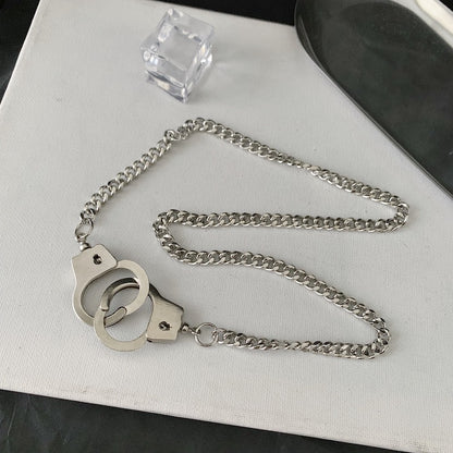 Held in Contempt Handcuff Necklace, product view 4