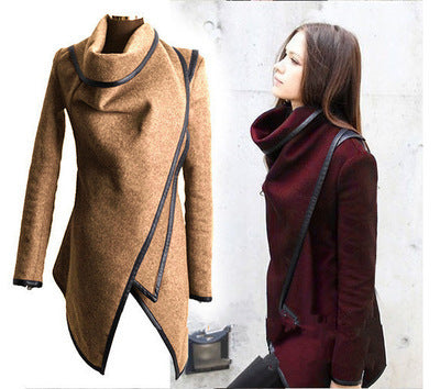 High Command Asymmetric Collar Coat, product view 1