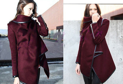 High Command Asymmetric Collar Coat, product view 41