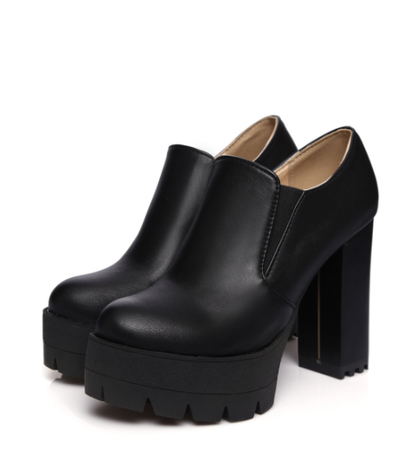 High Stakes Round-Toe Platform Heels, product view 3