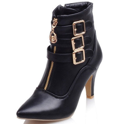 Iron Habit Buckle-Heel Ankle Boots, product view 30