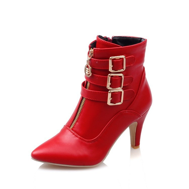 Iron Habit Buckle-Heel Ankle Boots, product view 35