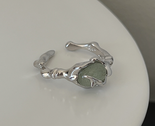 Jade Bamboo Ring, product view 2