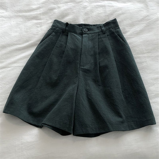 Ledgerfield Cotton-Linen Wide-Leg Trousers product view