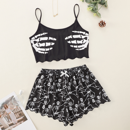 Midnight Motif two-piece lounge set, printed design 20