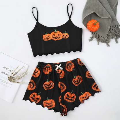 Midnight Motif two-piece lounge set, printed design 41