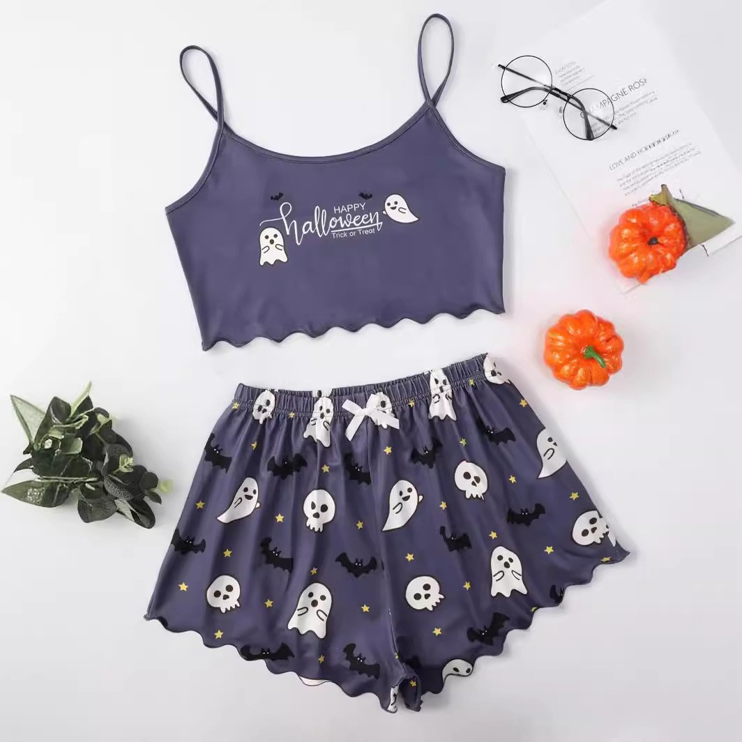 Midnight Motif two-piece lounge set, printed design 45