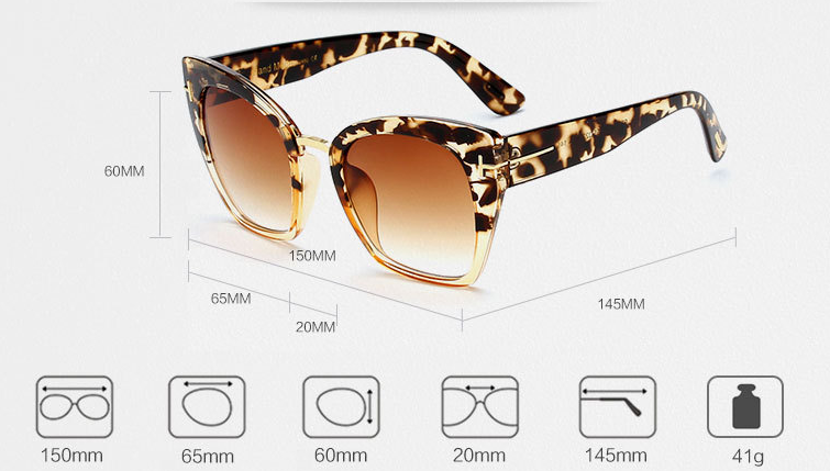 Mirror Signal Reflective Cat-Eye Sunglasses, product view 4