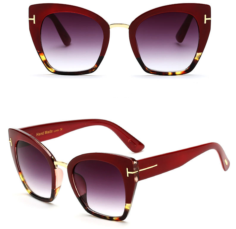 Mirror Signal Reflective Cat-Eye Sunglasses, product view 7