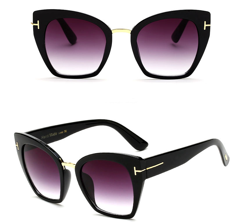Mirror Signal Reflective Cat-Eye Sunglasses, product view 10