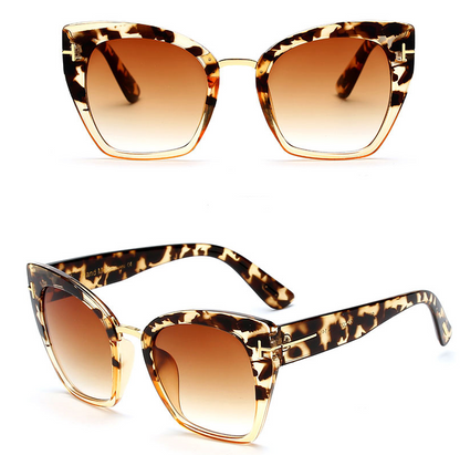 Mirror Signal Reflective Cat-Eye Sunglasses, product view 14