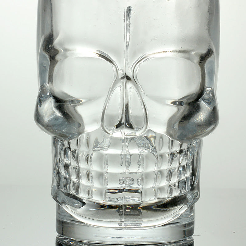 Morning Mourning Skull Glass Mug, product view 1
