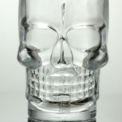 Morning Mourning Skull Glass Mug, product view 1