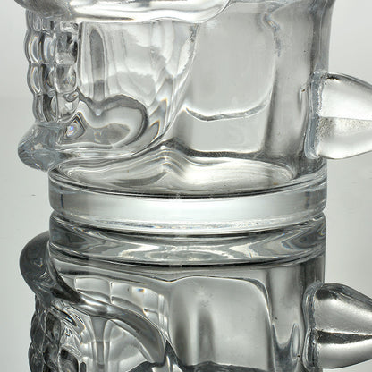 Morning Mourning Skull Glass Mug, product view 2