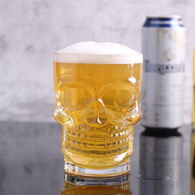 Morning Mourning Skull Glass Mug, product view 5