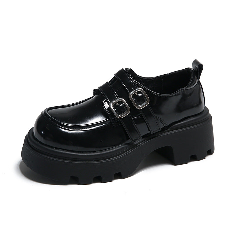 Night Faculty Leather Platform Loafers, product view 1