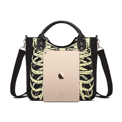 Night Watch Luminous Skull Handbag, product view 2