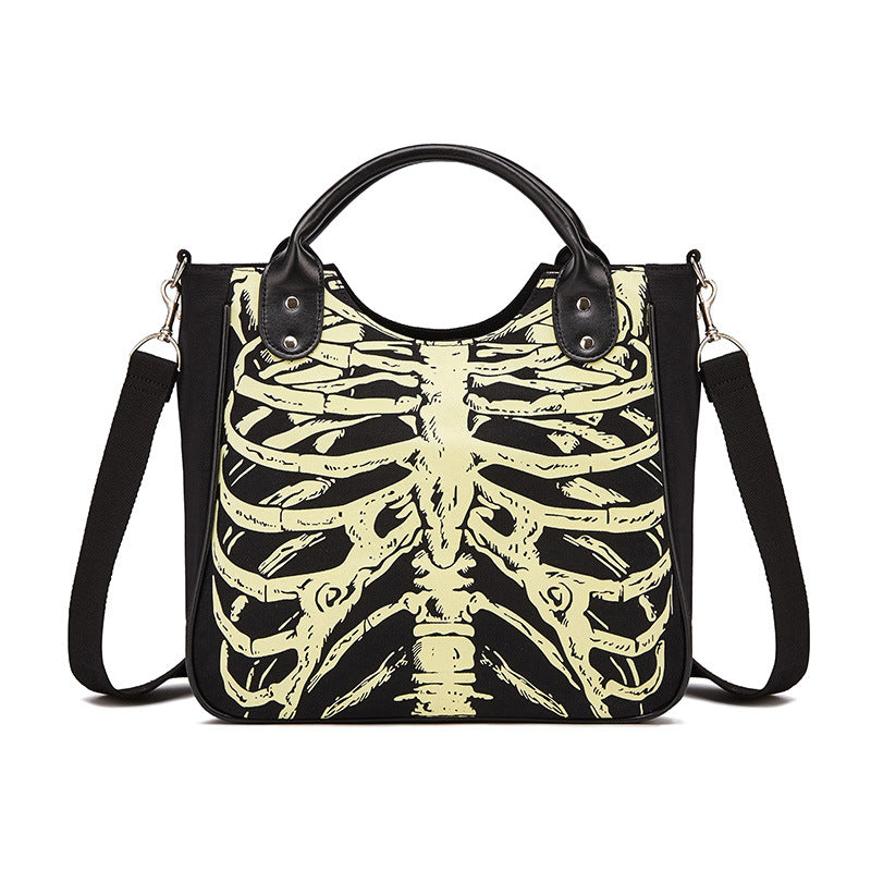 Night Watch Luminous Skull Handbag, product view 3