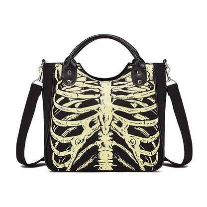 Night Watch Luminous Skull Handbag, product view 6