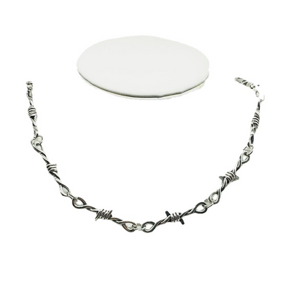 No Trespass Barbed-Wire Necklace, product view 1