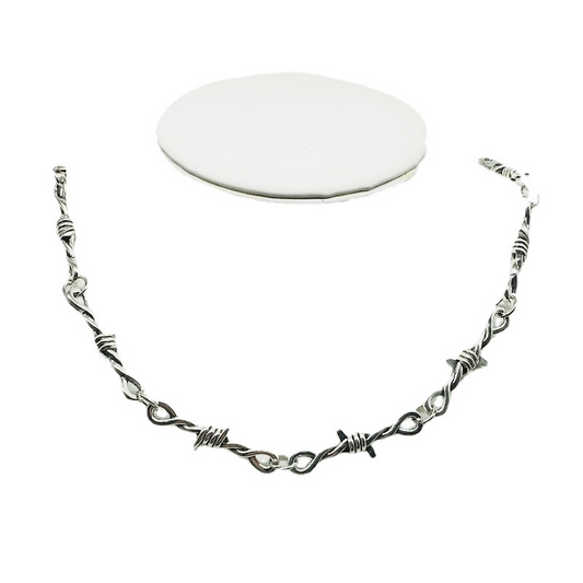 No Trespass Barbed-Wire Necklace, product view 1