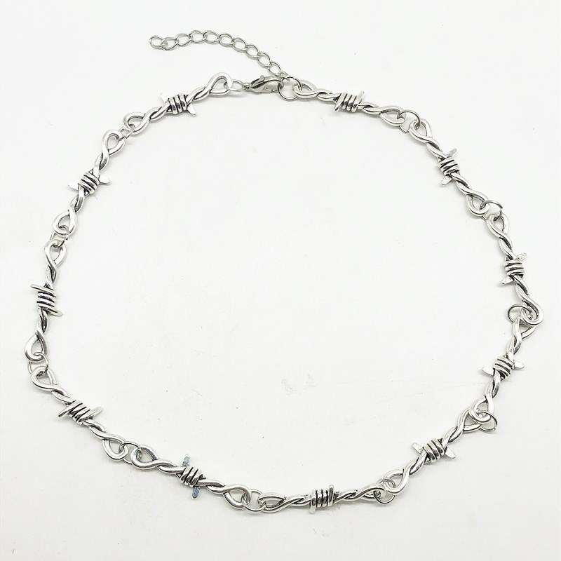 No Trespass Barbed-Wire Necklace, product view 2