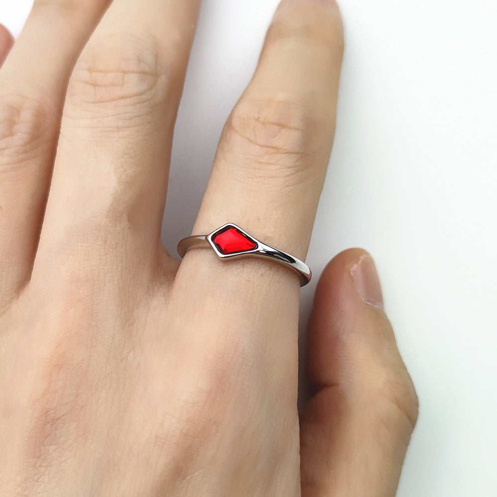 Open Circuit Silver-Tone Ring, product view 1