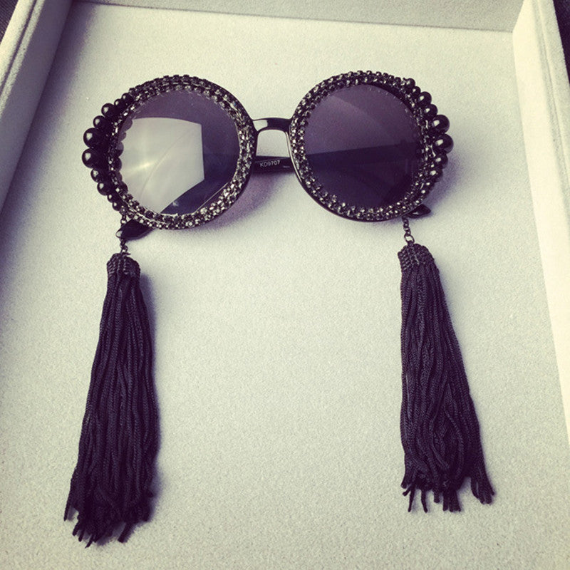 Parlour Lights Pearl-Rhinestone Sunglasses, product view 2
