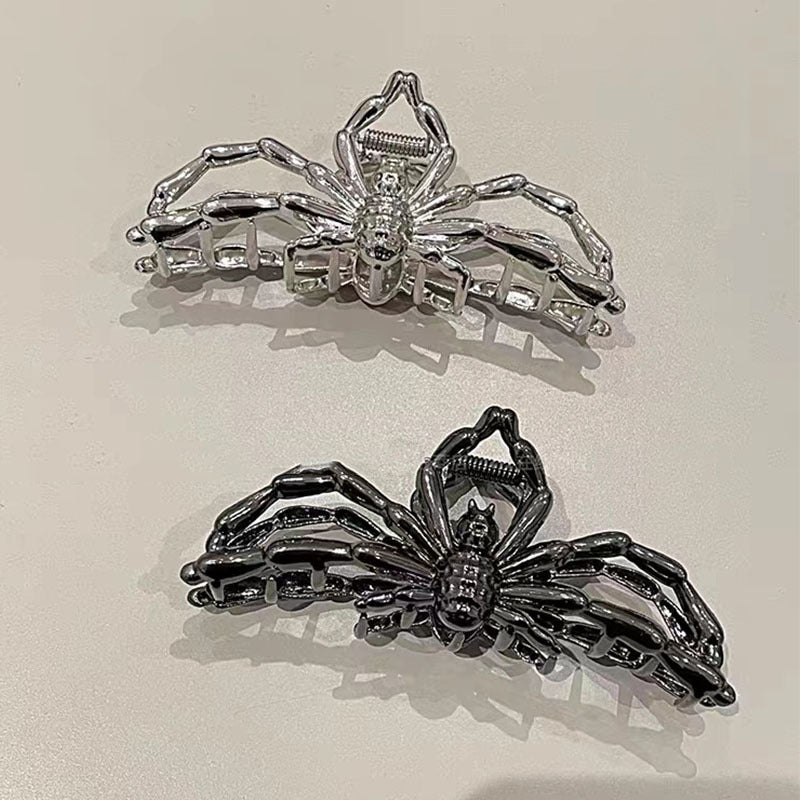 Parlour Specimens Skull & Spider Hair Clips, product view 4