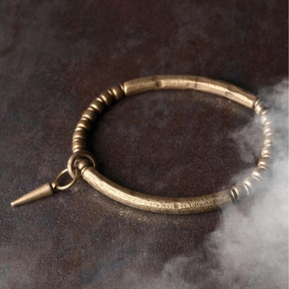 Patina Hammered Copper Cuff, product view 2