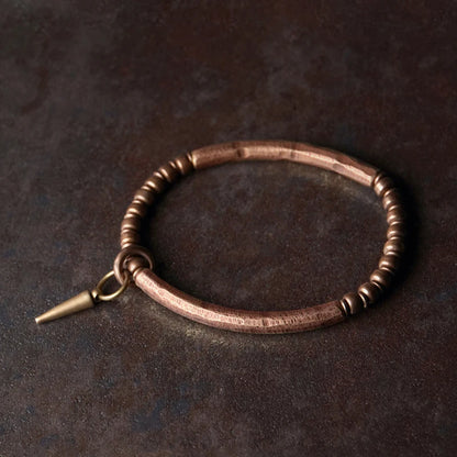 Patina Hammered Copper Cuff, product view 7